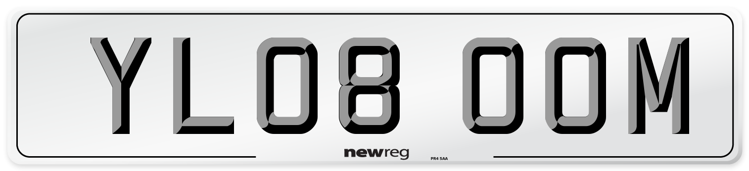 YL08 OOM Number Plate from New Reg